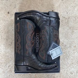 Lucchese Mens Rio American alligator boot